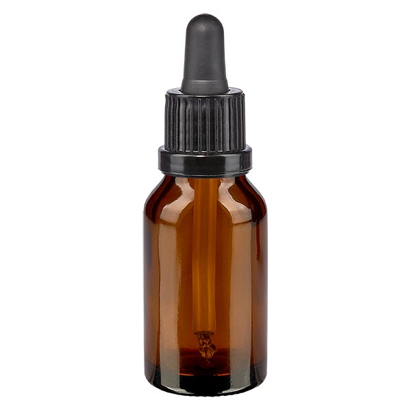 Sample-Dropper-Bottle-Amber 10 Sample flesjes amber met pipet 3ml