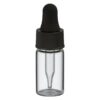 10 Sample flesjes helder met pipet 3ml