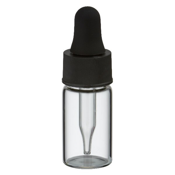10 Sample flesjes helder met pipet 3ml